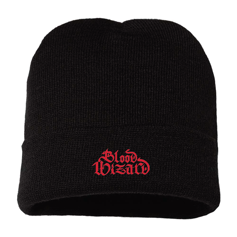 BLOOD WIZARD SCRIPT LOGO BEANIE