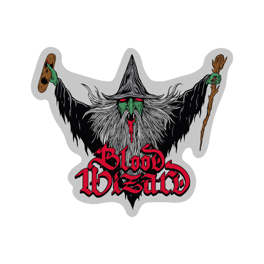 FLYING WIZARD STICKER Large – BLOOD WIZARD