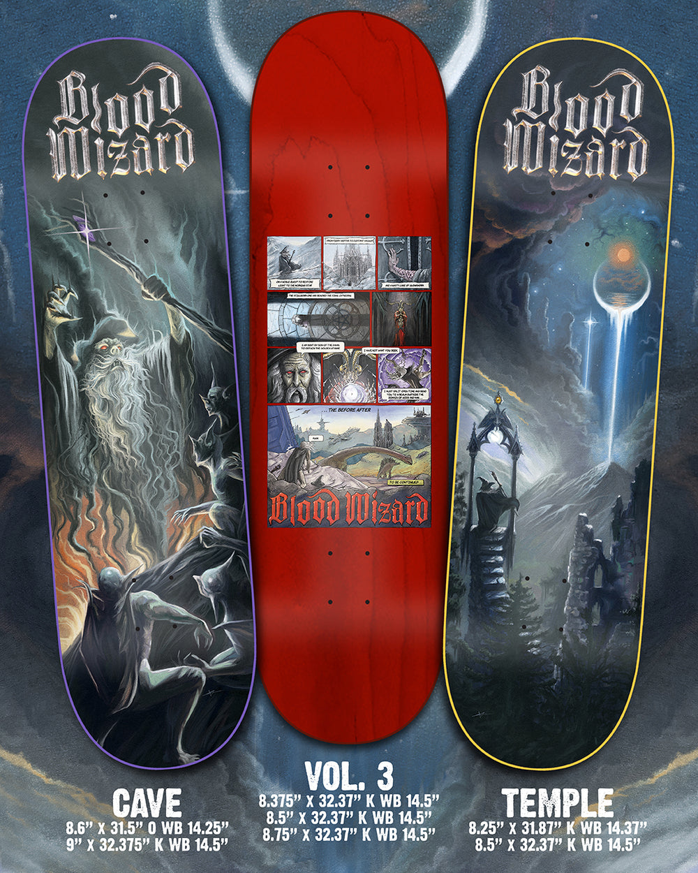 スケートボード Blood wizard CAVE 8.6 ストリート系スポーツ Blood wizard CAVE 8.6
