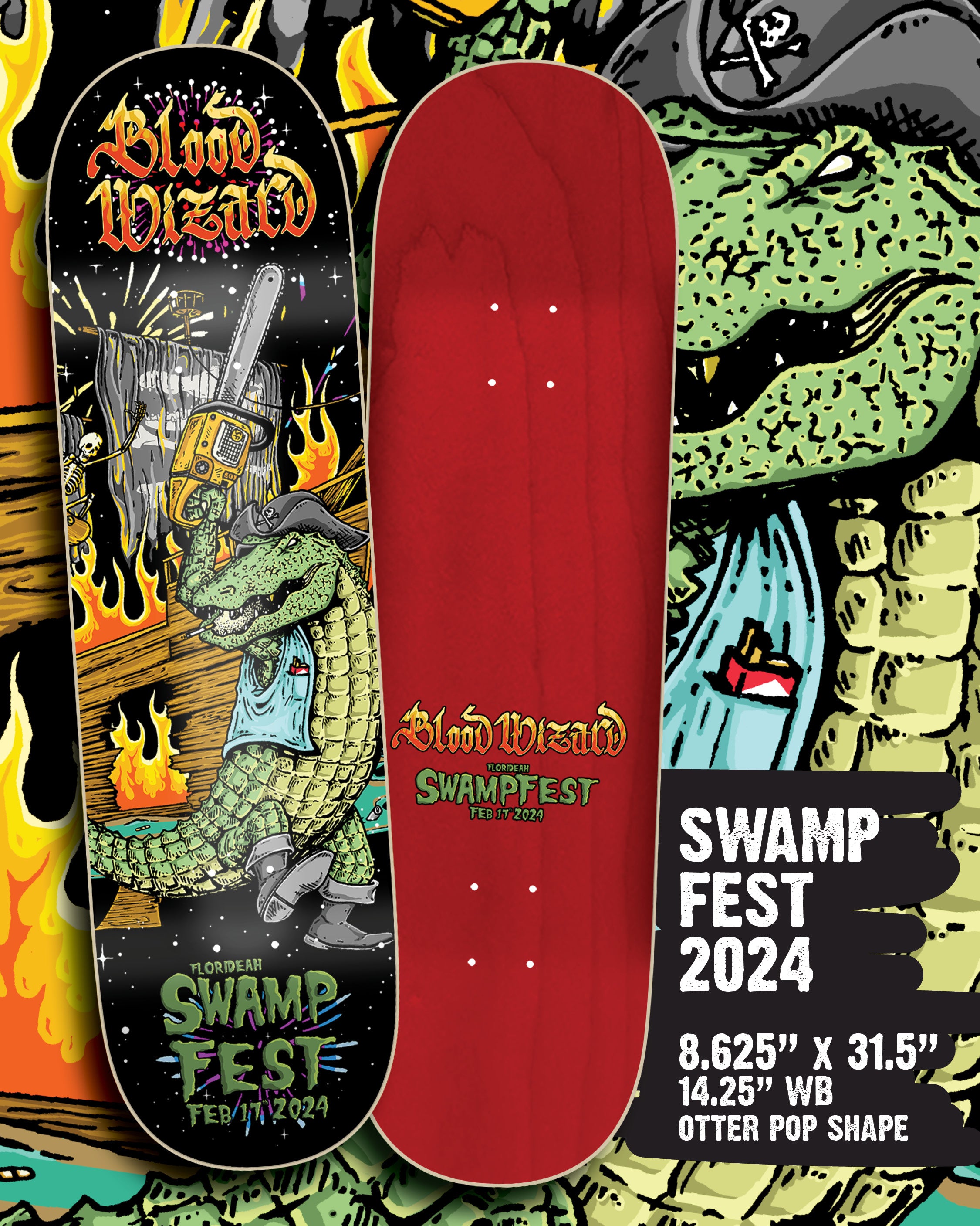 BW x SWAMPFEST 2024 8.625 BLOOD WIZARD
