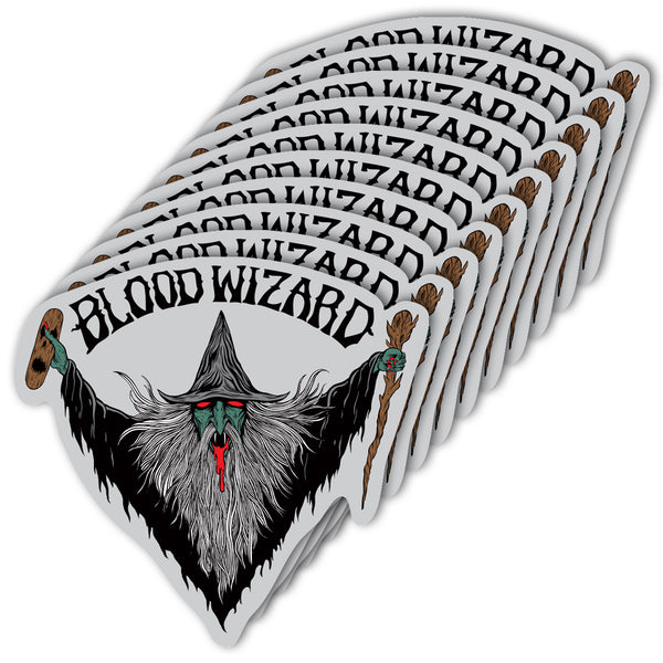BLOOD WIZARD STICKERS 10 PACK
